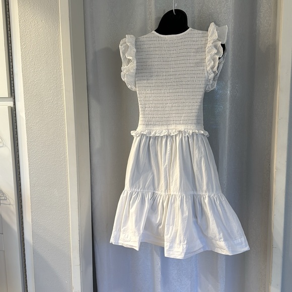 ELAN COTTON SMOCKED TOP DRESS Sz: M - Picture 2 of 8